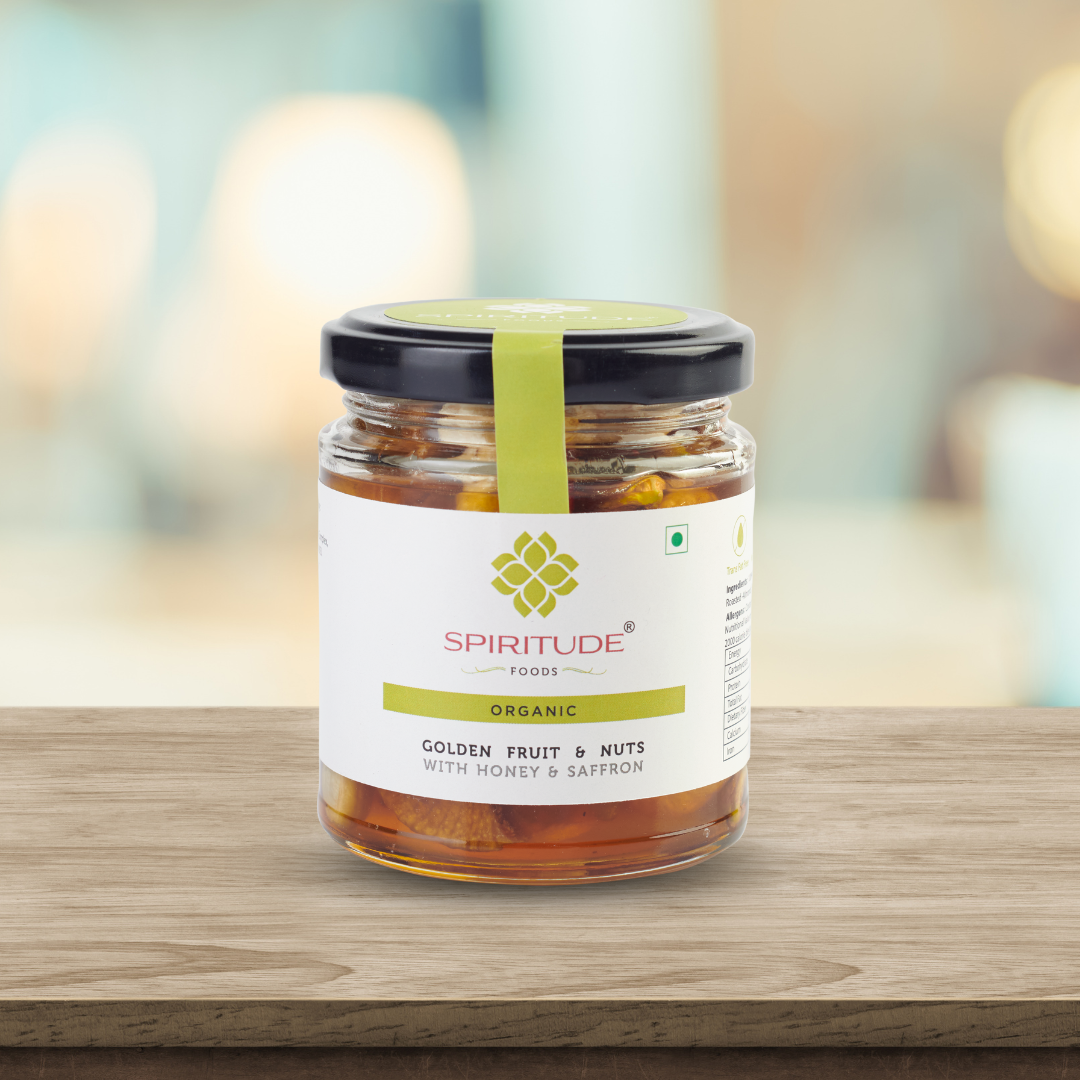 Golden Fruit & Nuts with Honey and saffron Spiritude Organic Store